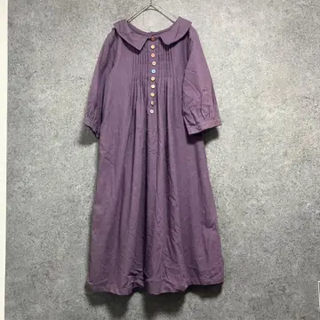 soul berry 린넨 원피스 프리 사이즈 퍼플