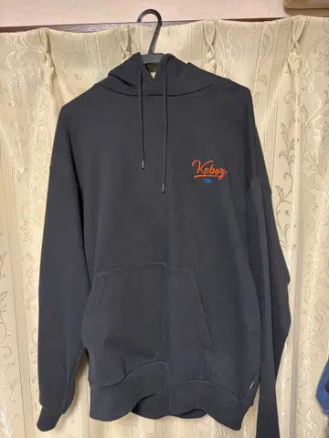 KEBOZ 케보즈 후드티 L 블랙 자수 로고