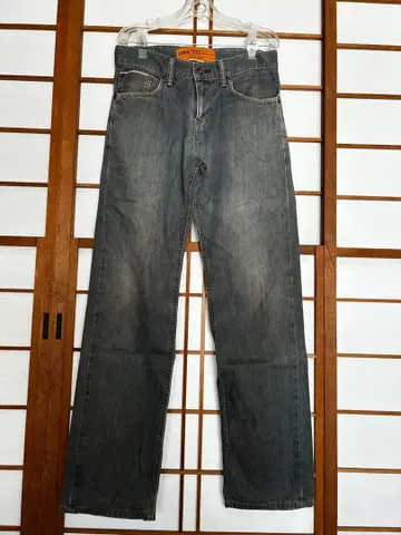 EDWIN 505 셀비지 데님 그레이