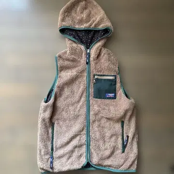 X-Girl 플리스 베스트 후드 부착 사이즈 2