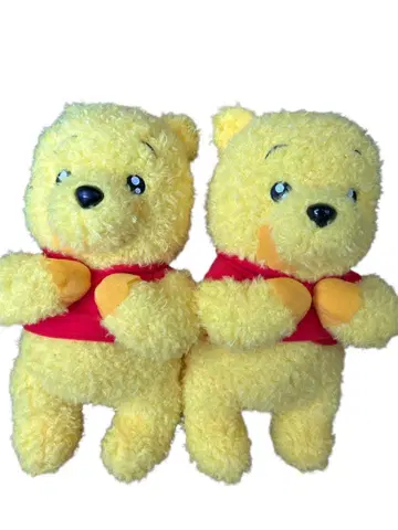 푸우 봉제 인형 2체 세트