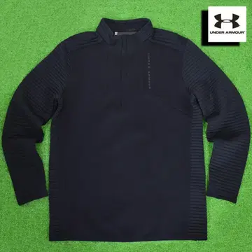 언더아머 골프 하프 지퍼 자켓 [ 블랙/L ] 새상품급!