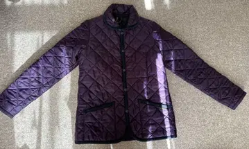 LAVENHAM 퍼플 퀼팅 자켓 36