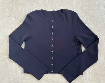 폭시 그레이스 울 에브리데이 긴팔 가디건 40 다크 네이비