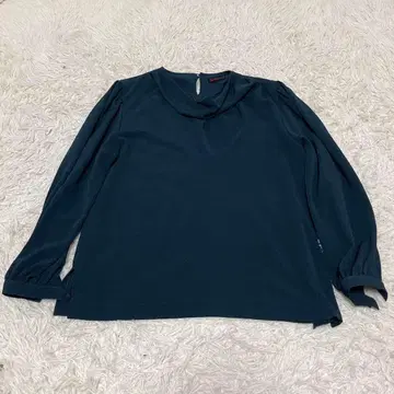 시선당 블라우스 긴팔 블루그린