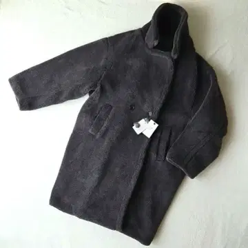 [택 포함 새상품] AIJAN 테디 보아 롱 코트 인기 차콜