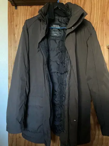 유니클로 프리미엄 다운 자켓 L 사이즈 브라운