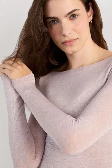 intimissimi 보트넥 모달 캐시미어 울트라 라이트 상의