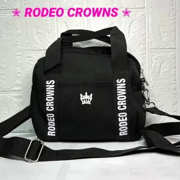 [새상품급] RODEO CROWNS 블랙 숄더백 로고