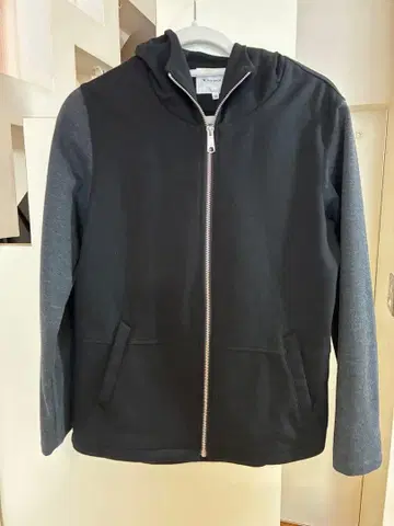 다케오 키쿠치 풀 집업 후드티 블랙 그레이