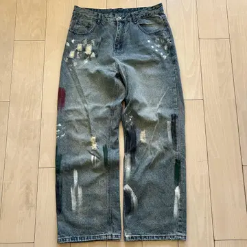 [파격] 배기 페인터 데님 new weave street culture