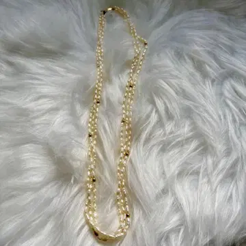 라이스펄 양귀비펄 3연 목걸이 진주 유품 정리 1226-a18