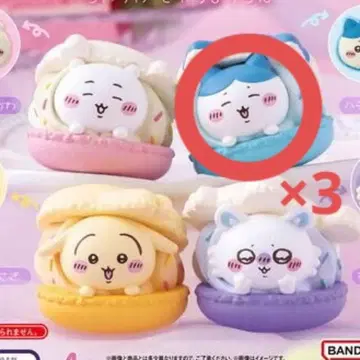 치이카와 (먼작귀) 캐릭터 마카롱 하치와레 3개 세트