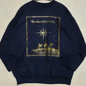 빈티지 와이즈 멘 스틸 시크 힘 맨투맨