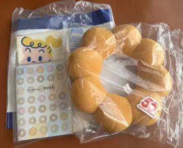 미스도 굿즈 4종 세트 도넛 쿠션 수첩 타월 토트백