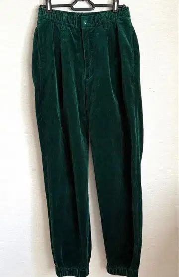Monkey Time 다크 그린 코듀로이 팬츠