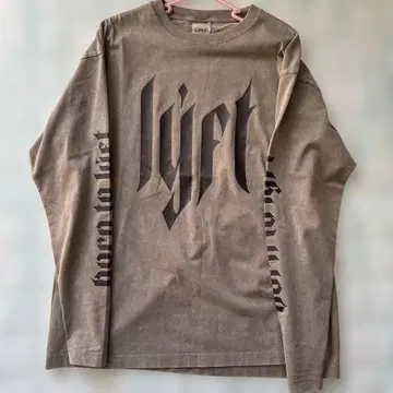 lyft 그레이 긴팔 티셔츠 S