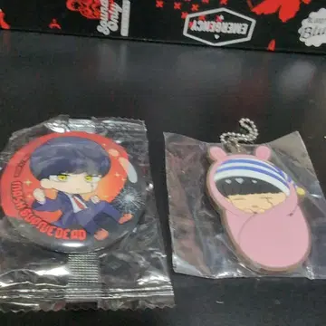 매쉬루 캔 배지+러버 마스코트 세트