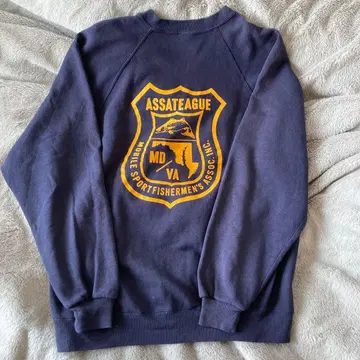 JERZEES 저지 80s 맨투맨 USA제 네이비 2XL