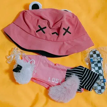 옷 갈아입기 봉제 인형 20cm 용 의류 세트 곰 핑크