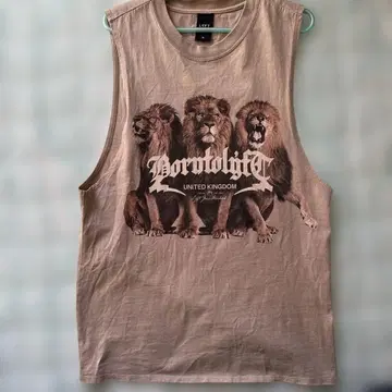 LYFT 라이온 프린트 탱크탑 S 사이즈