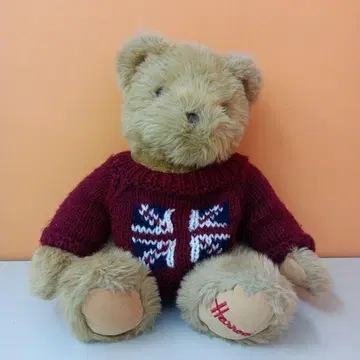 Harrods 해롯 테디베어 봉제 인형 유니언 잭 스웨터