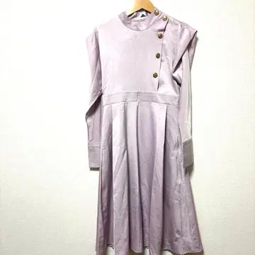 택 포함 새상품 ABITOKYO 퍼플 긴팔 롱 원피스 0 사이즈