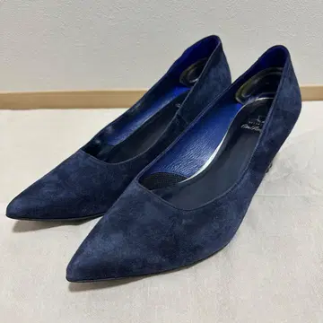 HIMIKO 네이비 스웨이드 하이힐 25cm