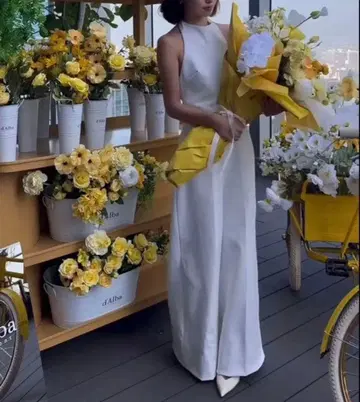 zara 백 오픈 롱 점프 수트