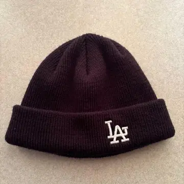 LA 니트 모자 black 블랙