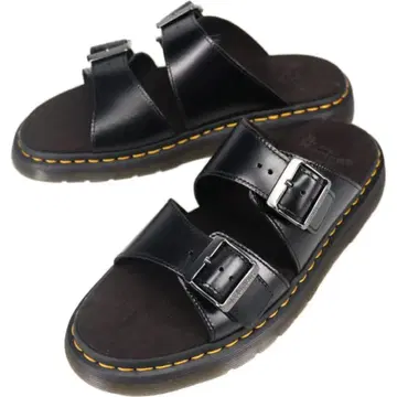 닥터 마틴 블랙 가죽 샌들 JOSEF