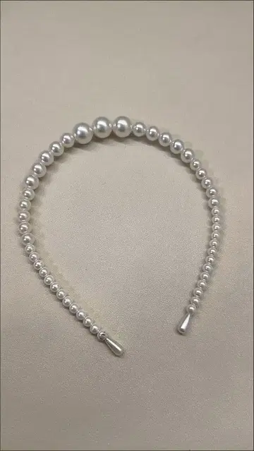 펄 비즈 헤어밴드