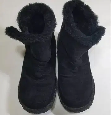 블랙 퍼 어그 부츠