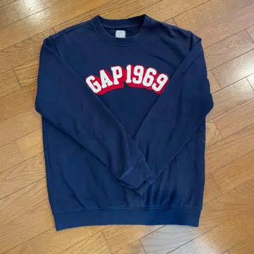 GAP 1969 로고 맨투맨 트레이닝복 S 네이비