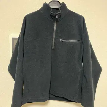 유니클로 UNIQLO 플리스 오버 사이즈 하프 지퍼 풀오버