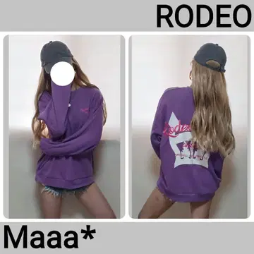 RODEO 귀여운 크라운 마크 맨투맨 트레이닝복