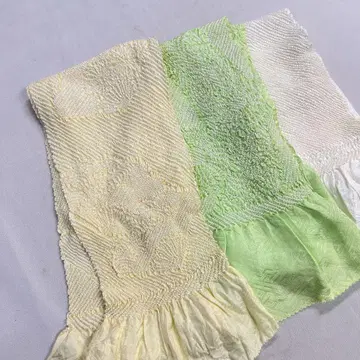 오비 장식 천 쥐어짜기 순수 실크 3세트 부채 국화 기모노 053t