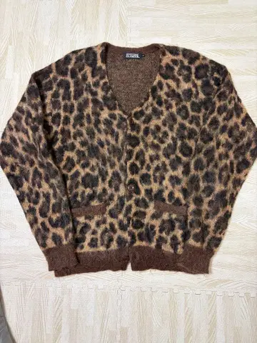 HYSTERIC GLAMOUR 레오파드 무늬 가디건 S