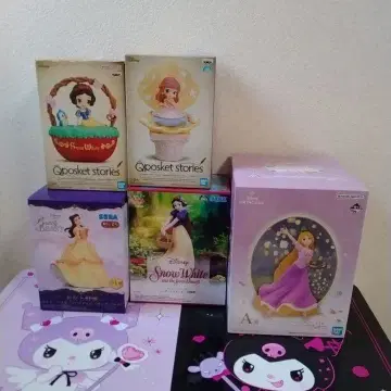디즈니 프린세스 피규어 묶음 판매 제일복권 Qposket
