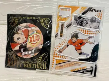 하이큐!! 명장면 디오라마 피규어 & 생일 캔뱃지 니시노야 유우