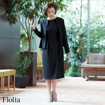 노카라 자켓 코쿤 원피스 셋업