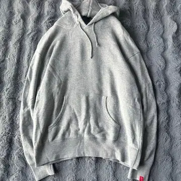 LOOPWHEELER x BEAMS 그레이 풀오버 후드티 M 쭈리