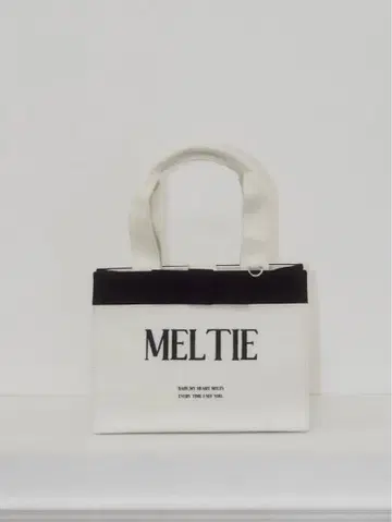 meltie ribbon canvas tote bag MEDIUM 백
