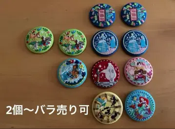 디즈니 자수 캔뱃지 2개 묶음 판매