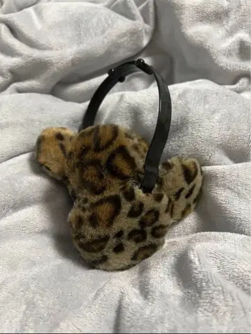 미니 레오파드 무늬 귀도리