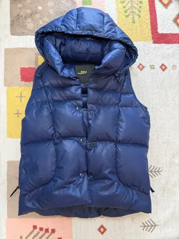 레이빔즈 후드 부착 다운 베스트 네이비 S