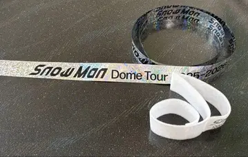 Snow Man Dome Tour 2025 은색 테이프 음표