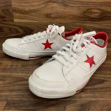중고 CONVERSE ONE STAR J WHITE/RED