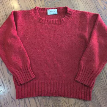 YAECA 레드 니트 스웨터 S