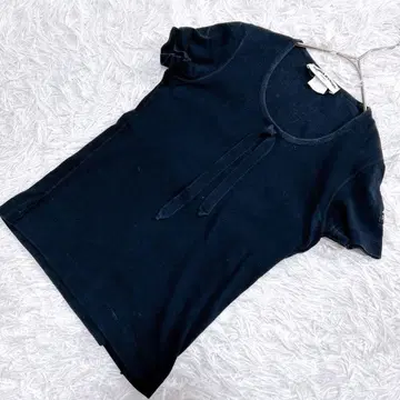 [레어] SONIA RYKIEL 소니아 리키엘 (M) 반팔 T셔츠 블랙